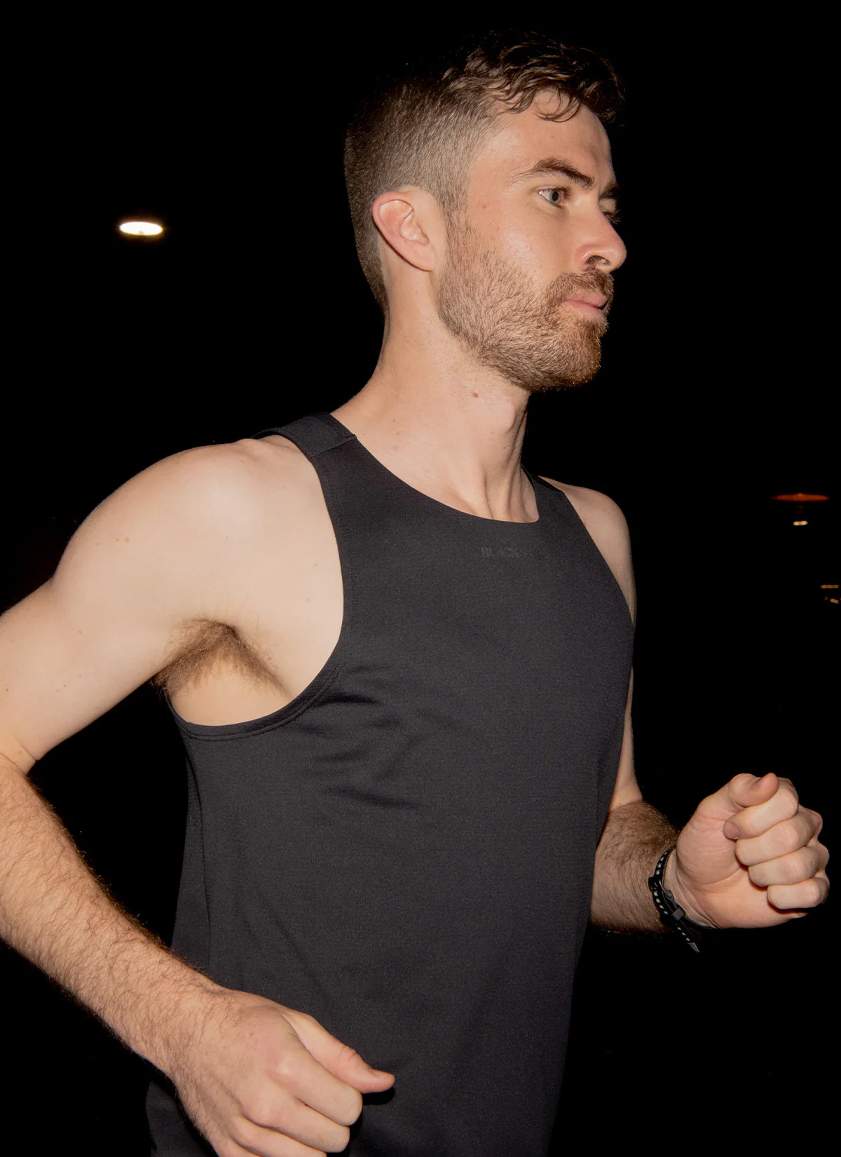 Men's Drylite Singlet - Black - Image 3