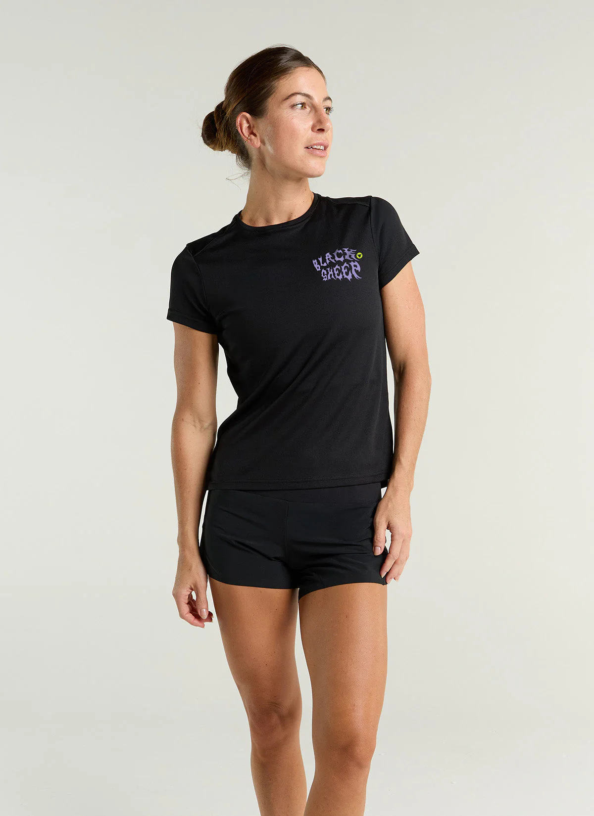 Women's Dry SS Tee - Neon Black - Image 3