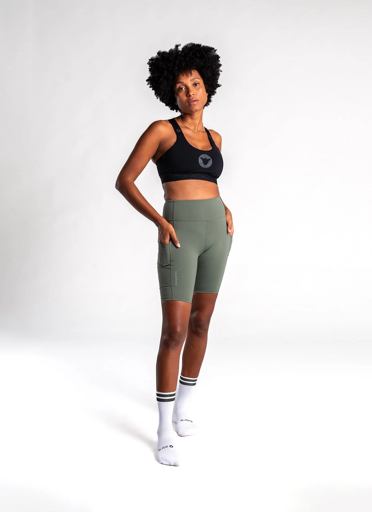 Women's Flex Half Tights - Sage - Image 2