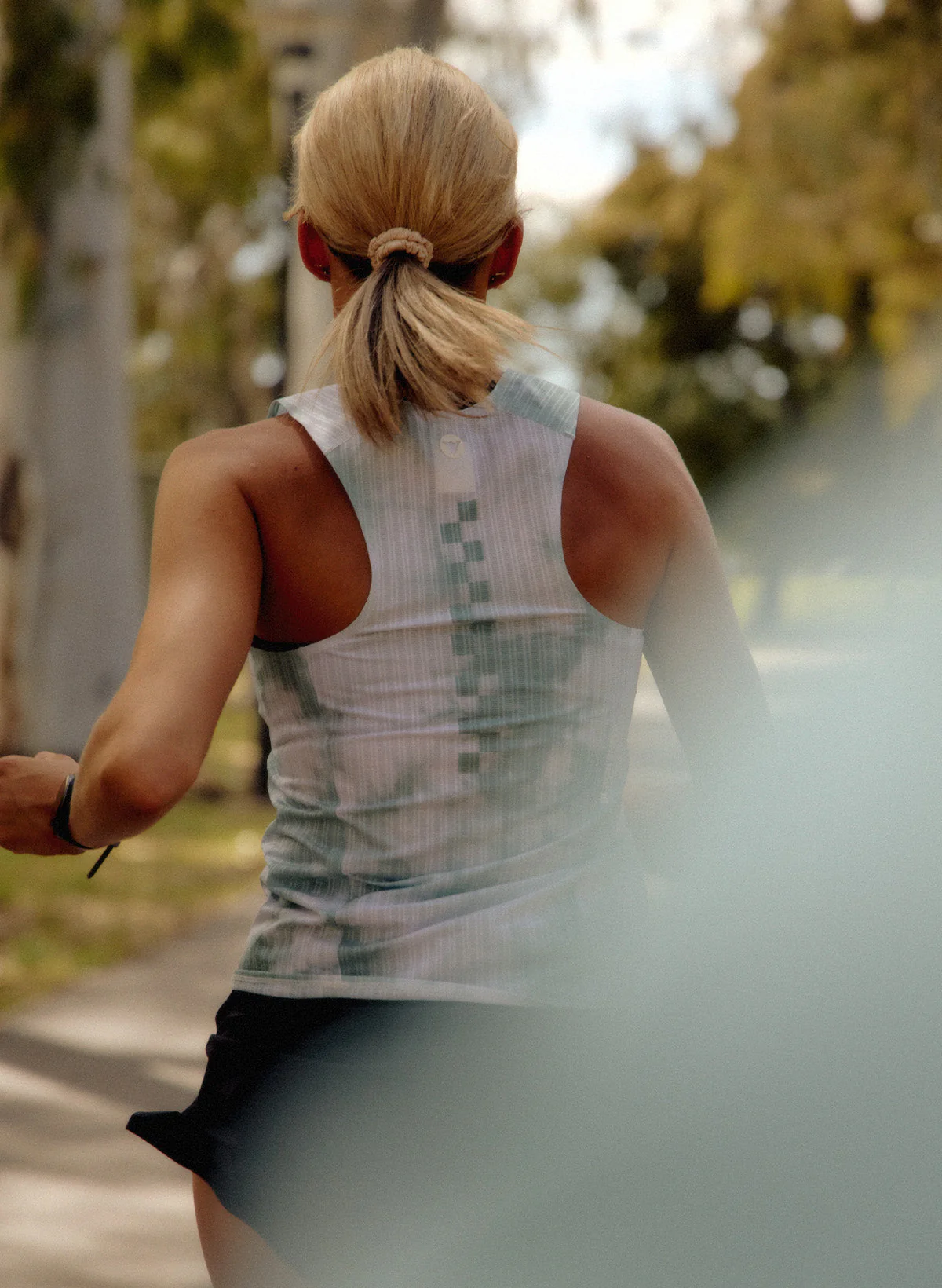 Women's FlyMesh Singlet - Sage Green - Image 2