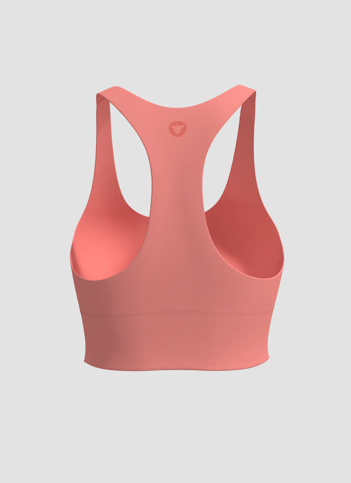 Women's Long Line Padded Crop - Super Coral - Image 3
